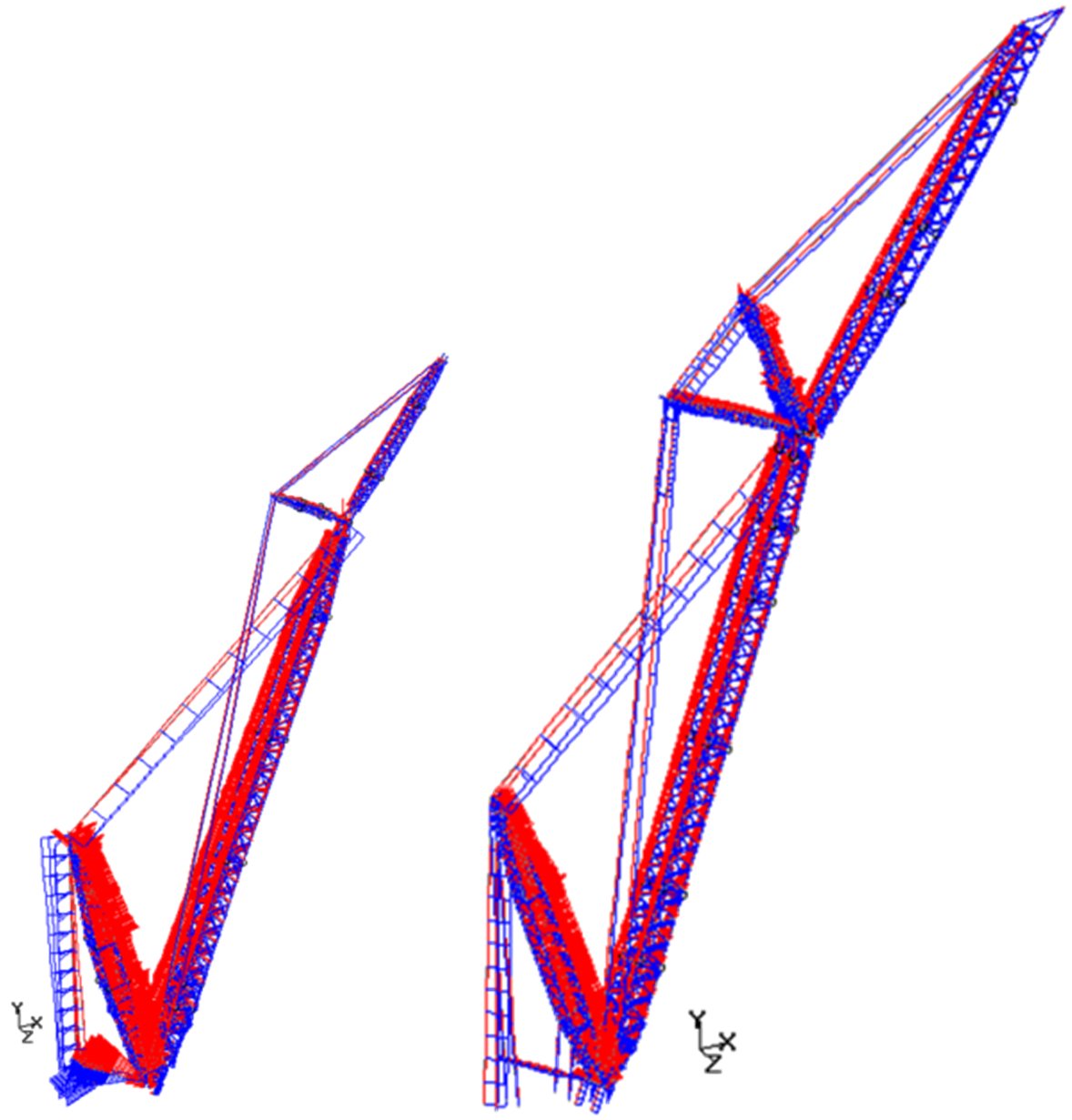 Crawler Crane 2대 구조해석